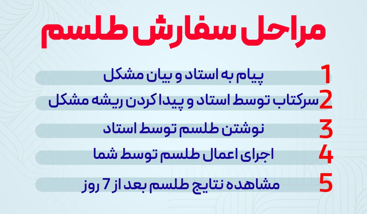 مراحل سفارش طلسم فروش خانه